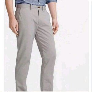 J. Crew Chino Sutton Pants Size 36x34 Gray Cotton Casual Classic Fit